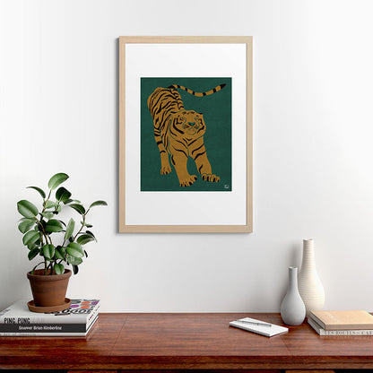Tiger Doesn't Lose Sleep Framed Art Print Gallery Image 65
