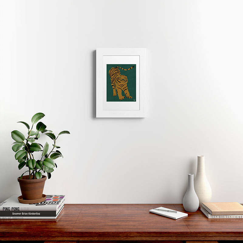 Tiger Doesn't Lose Sleep Framed Art Print Gallery Image 72