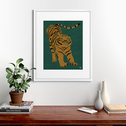 Tiger Doesn't Lose Sleep Framed Art Print Gallery Image 76