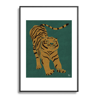 Tiger Doesn't Lose Sleep Framed Art Print Gallery Image 113