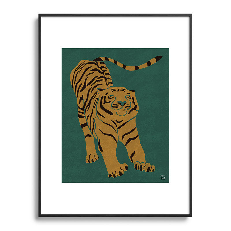 Tiger Doesn't Lose Sleep Framed Art Print Gallery Image 116