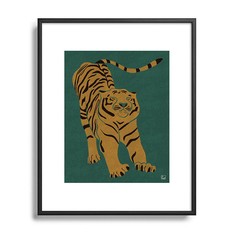 Tiger Doesn't Lose Sleep Framed Art Print Gallery Image 111