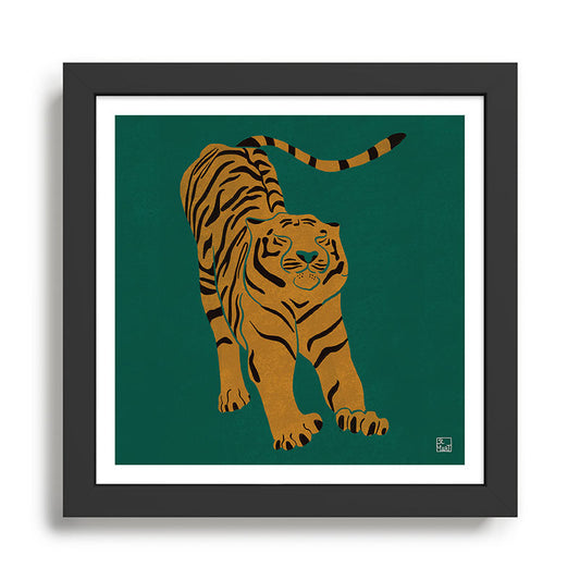Tiger Doesn't Lose Sleep Framed Art Print Gallery Image 2