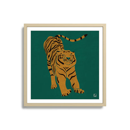 Tiger Doesn't Lose Sleep Framed Art Print Gallery Image 27
