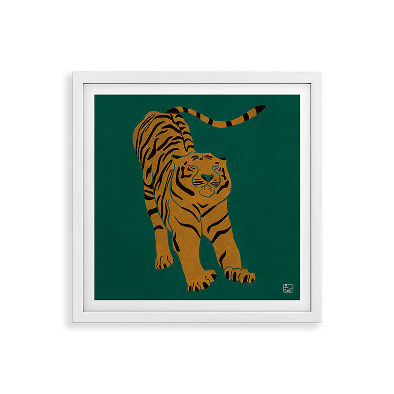 Tiger Doesn't Lose Sleep Framed Art Print Gallery Image 38