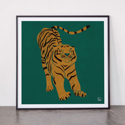 Tiger Doesn't Lose Sleep Framed Art Print Gallery Image 11