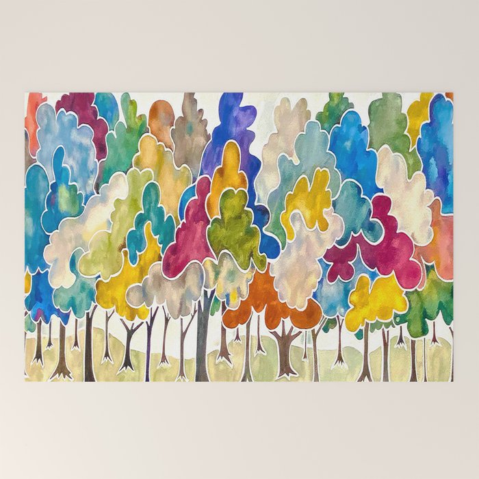 Trees, Long Row Welcome Mat Gallery Image 2