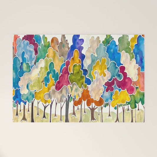 Trees, Long Row Welcome Mat Gallery Image 1