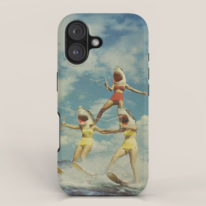 On Evil Beach - Shark Attack iPhone Case Gallery Image 1