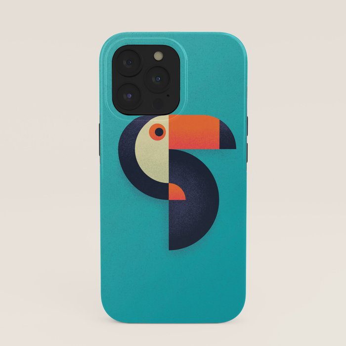 Toucan Geometric - Aqua iPhone Case Gallery Image 39