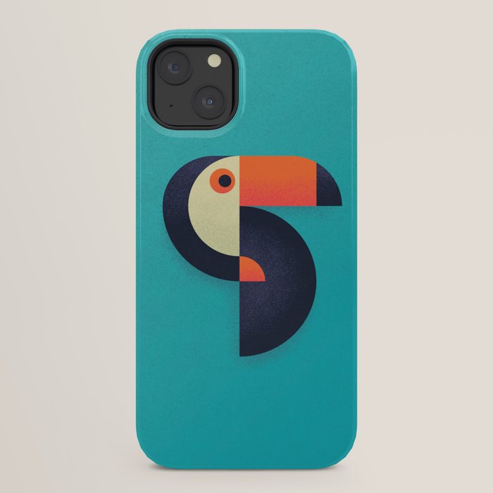 Toucan Geometric - Aqua iPhone Case Gallery Image 22