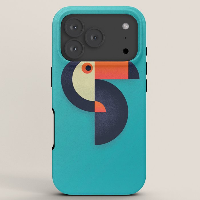 Toucan Geometric - Aqua iPhone Case Gallery Image 7