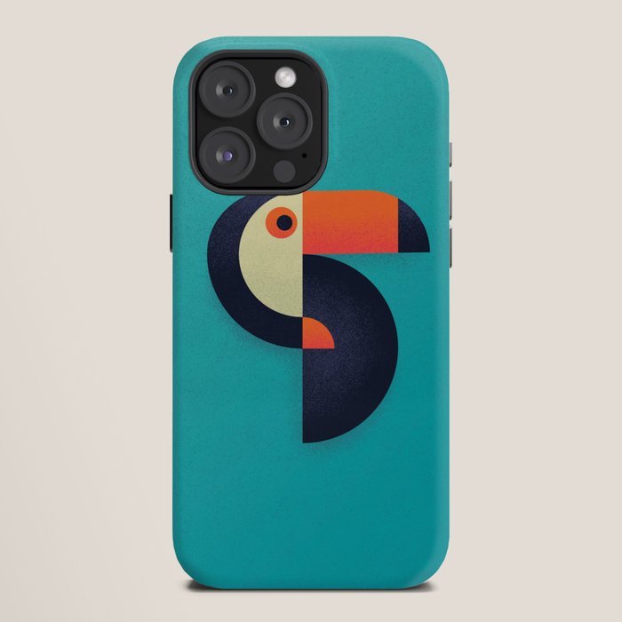 Toucan Geometric - Aqua iPhone Case Gallery Image 12