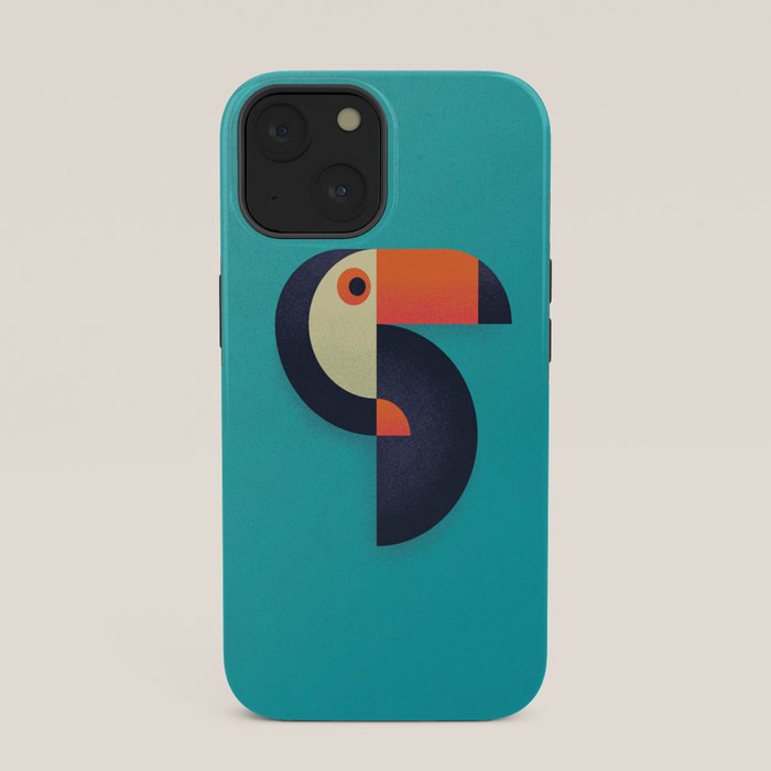 Toucan Geometric - Aqua iPhone Case Gallery Image 33
