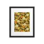 1970s Retro/Vintage Floral Pattern Framed Art Print Gallery Image 1
