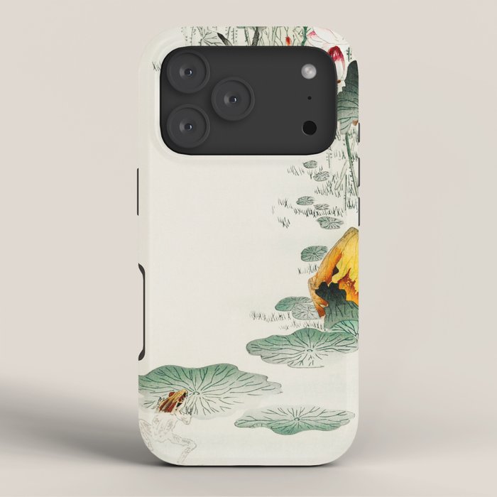 Frog in the swamp - Vintage Japanese Woodblock Print Art iPhone Case Gallery Image 3