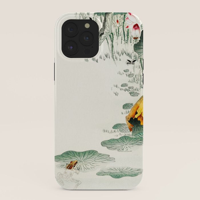 Frog in the swamp - Vintage Japanese Woodblock Print Art iPhone Case Gallery Image 40