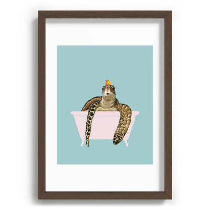 Sea Turtle in Bathtub Framed Art Print Gallery Image 89