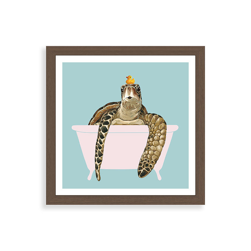 Sea Turtle in Bathtub Framed Art Print Gallery Image 60