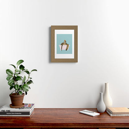 Sea Turtle in Bathtub Framed Art Print Gallery Image 52