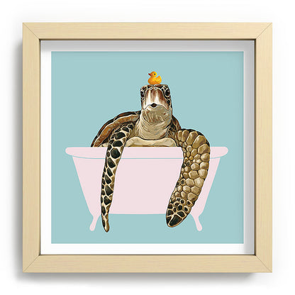 Sea Turtle in Bathtub Framed Art Print Gallery Image 106