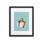 Sea Turtle in Bathtub Framed Art Print Gallery Image 1