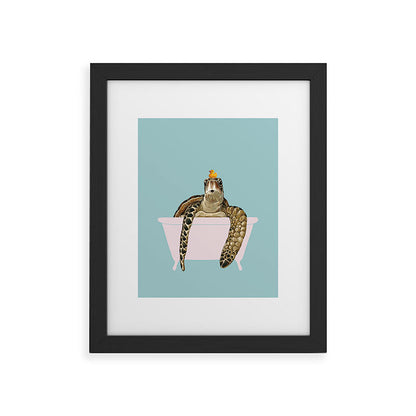 Sea Turtle in Bathtub Framed Art Print Gallery Image 40