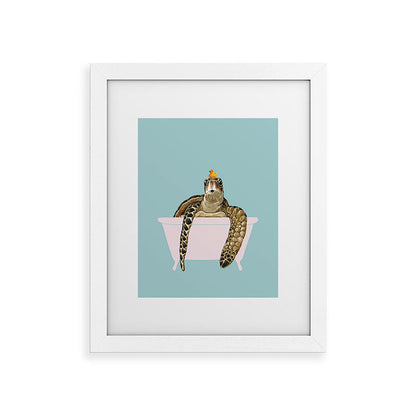 Sea Turtle in Bathtub Framed Art Print Gallery Image 73