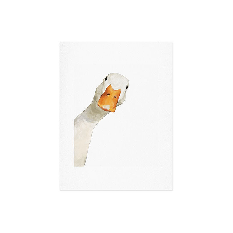 Sneaky White Duck Art Print Gallery Image 8