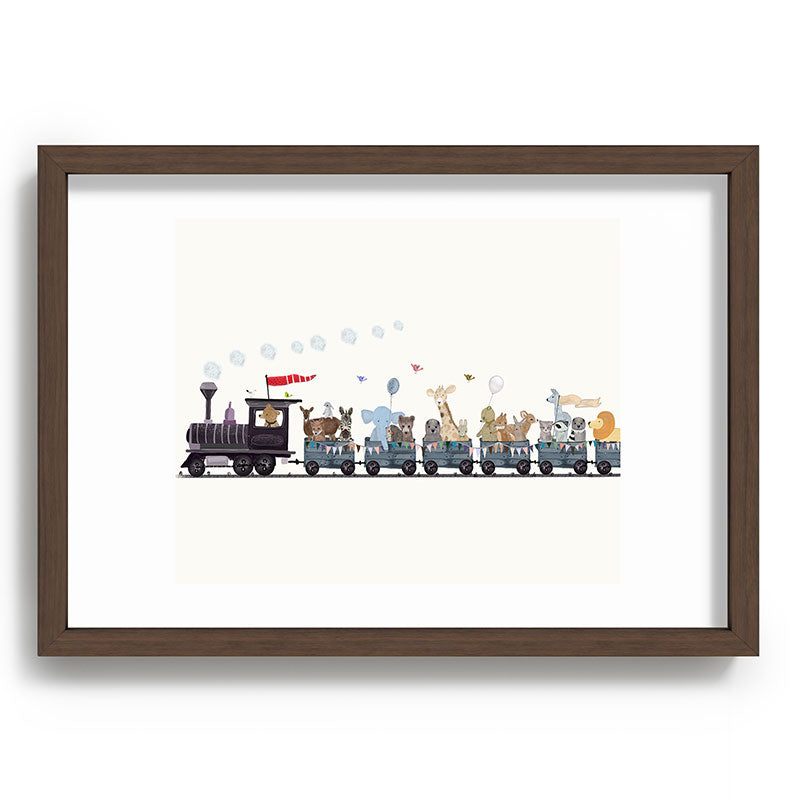 big little nursery nature train Framed Art Print Gallery Image 89