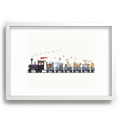 big little nursery nature train Framed Art Print Gallery Image 105