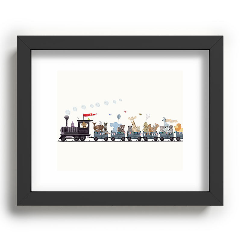 big little nursery nature train Framed Art Print Gallery Image 78