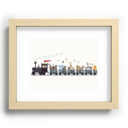 big little nursery nature train Framed Art Print Gallery Image 95
