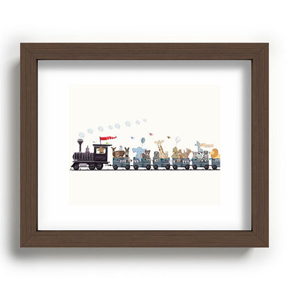 big little nursery nature train Framed Art Print Gallery Image 86
