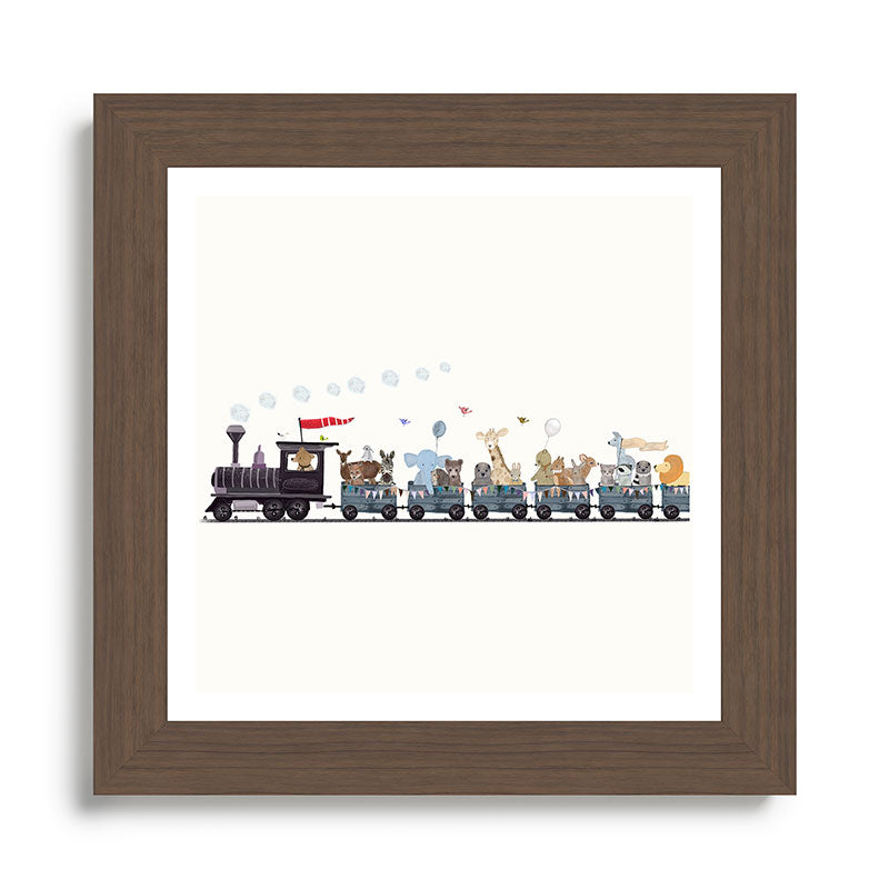 big little nursery nature train Framed Art Print Gallery Image 57