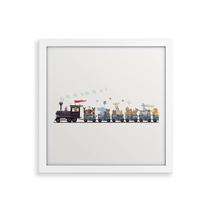 big little nursery nature train Framed Art Print Gallery Image 82