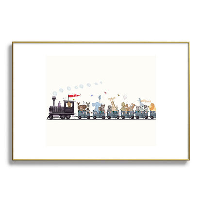 big little nursery nature train Framed Art Print Gallery Image 127