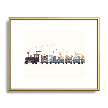 big little nursery nature train Framed Art Print Gallery Image 121