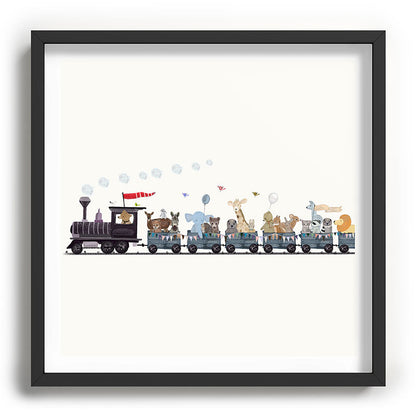 big little nursery nature train Framed Art Print Gallery Image 93
