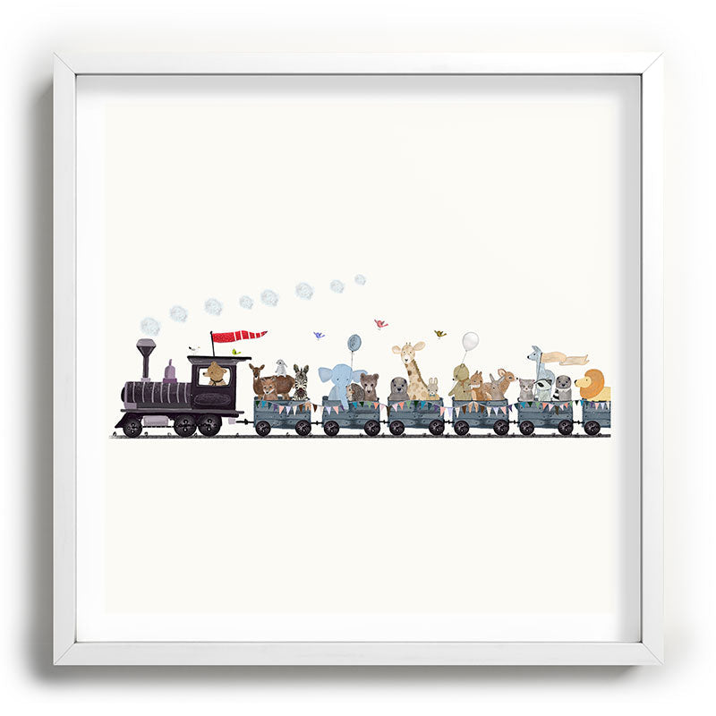 big little nursery nature train Framed Art Print Gallery Image 118