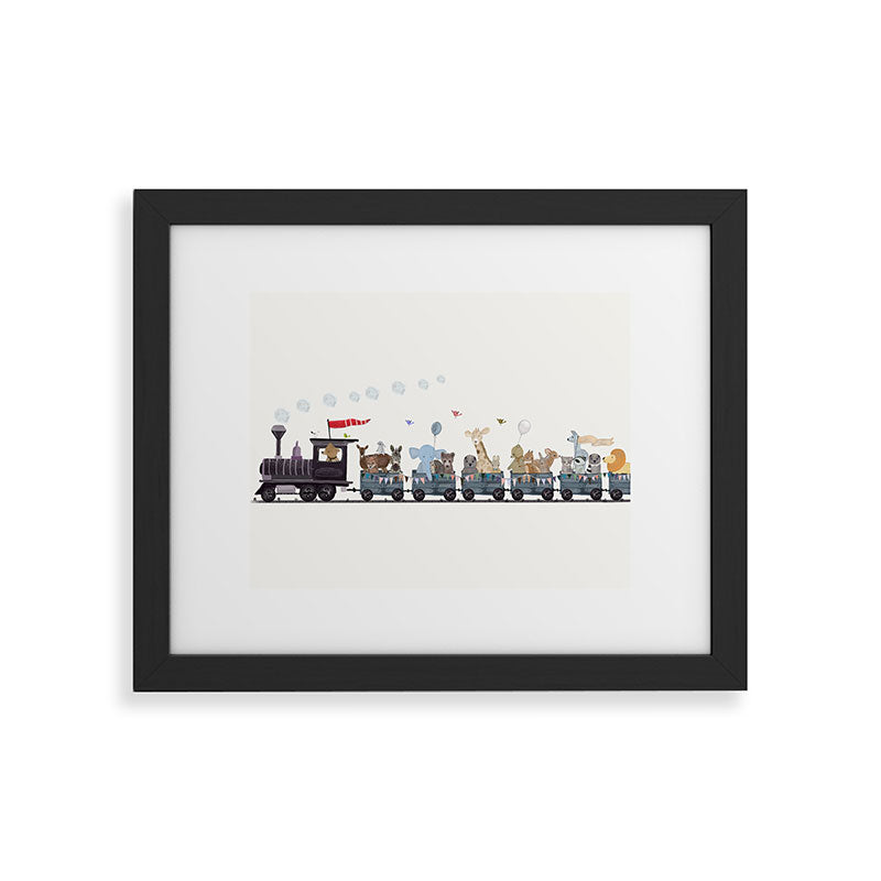 big little nursery nature train Framed Art Print Gallery Image 47