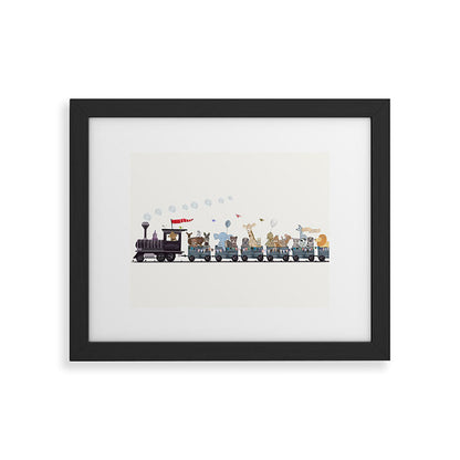 big little nursery nature train Framed Art Print Gallery Image 41
