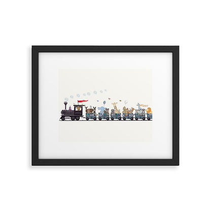 big little nursery nature train Framed Art Print Gallery Image 3
