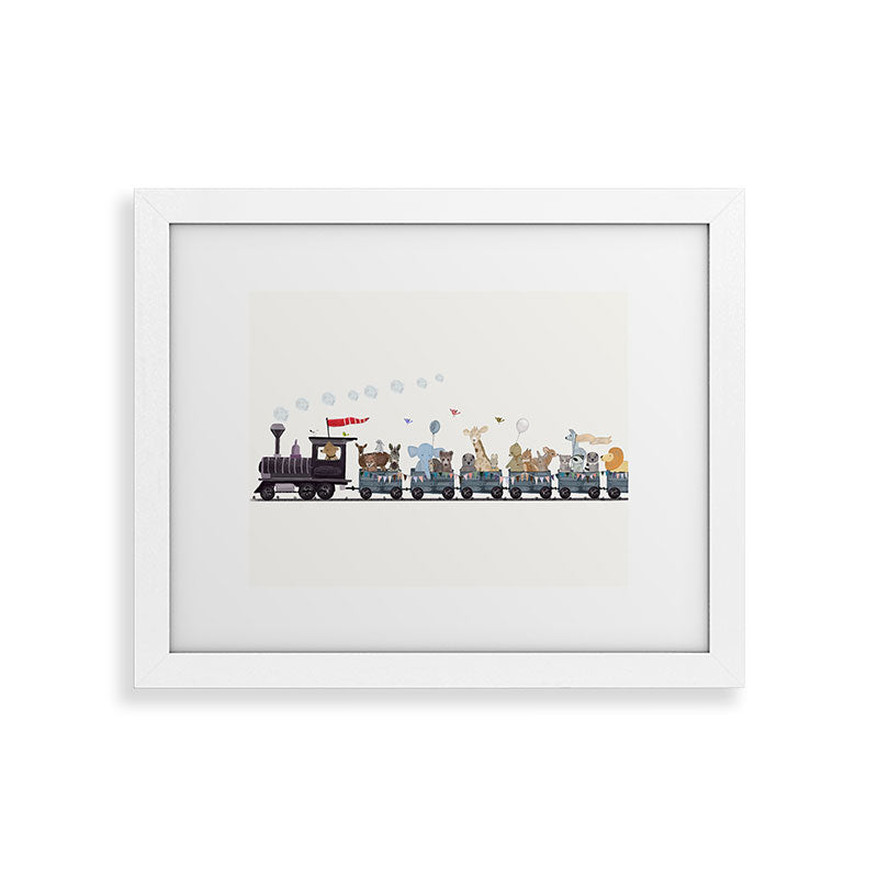 big little nursery nature train Framed Art Print Gallery Image 73