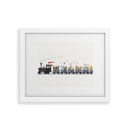 big little nursery nature train Framed Art Print Gallery Image 74