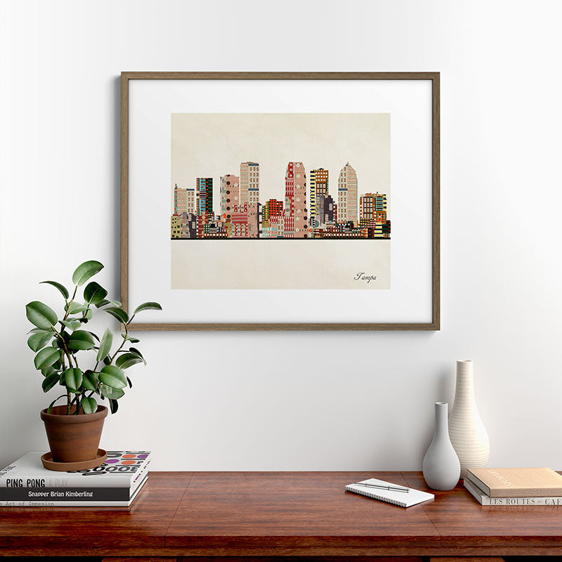 tampa skyline Framed Art Print Gallery Image 19