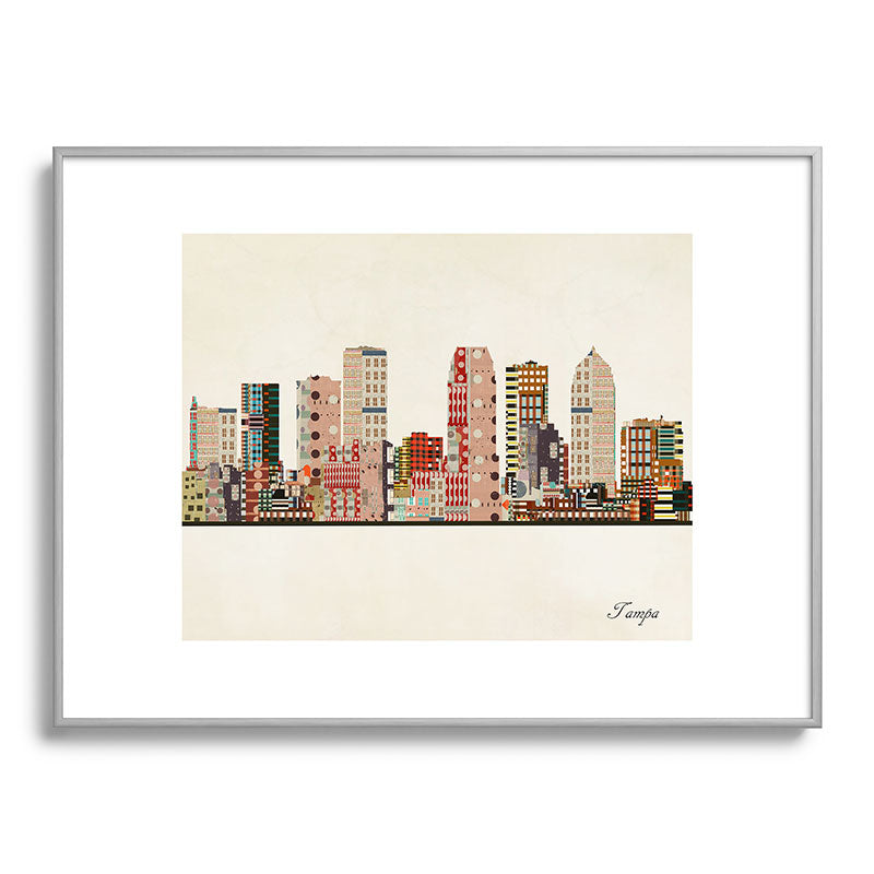 tampa skyline Framed Art Print Gallery Image 135