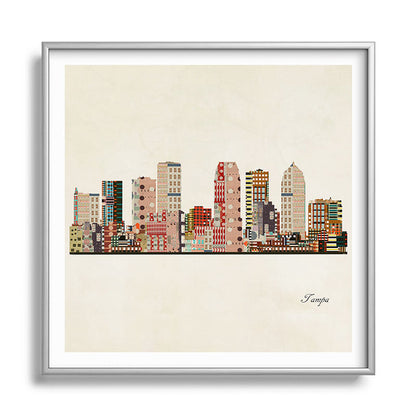 tampa skyline Framed Art Print Gallery Image 140