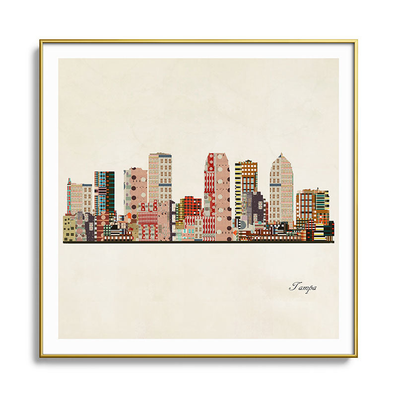 tampa skyline Framed Art Print Gallery Image 136