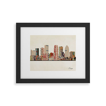 tampa skyline Framed Art Print Gallery Image 45